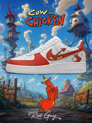 Red Guy V.1 Custom Air-Style Sneakers