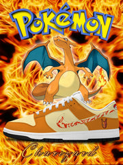 Charizard V.1 Custom Court-Low Sneakers