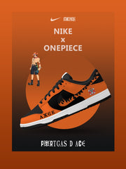 Zapatillas bajas personalizadas Portgas D Ace V.2