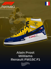 Zapatillas altas personalizadas Prost Williams FW15C F.1 V.1