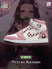 Nezuko Kamado V.2 Custom High-Top Sneakers
