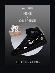 Zapatillas altas personalizadas Luffy Gear 5 Nika V.1