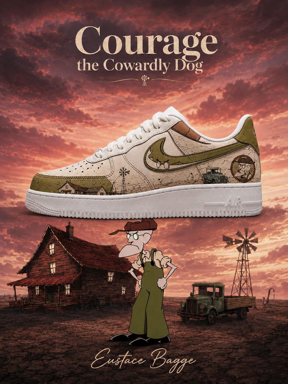 Eustace Bagge V.1 Custom Air-Style Sneakers