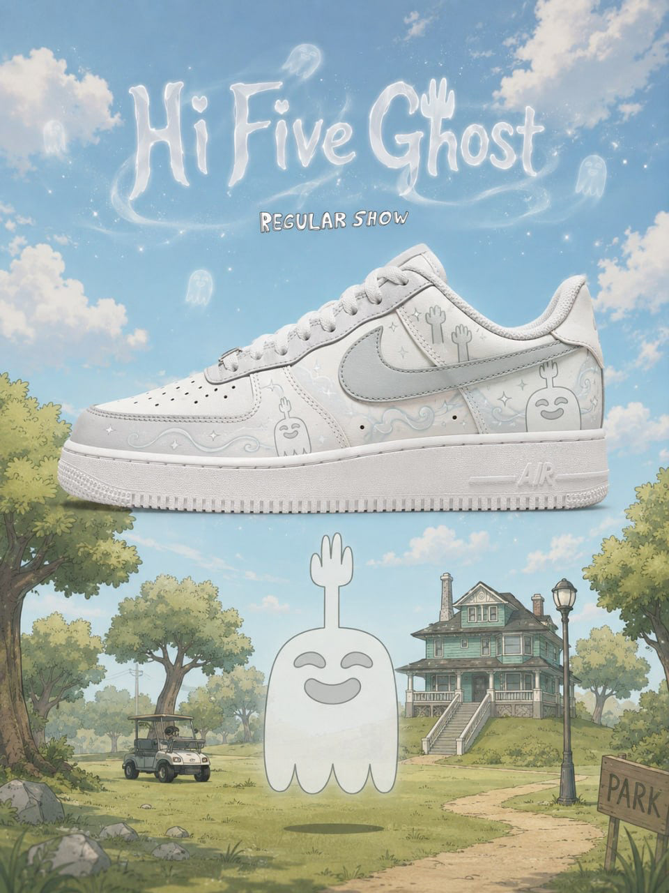 Hi Five Ghost V.1 Custom Air-Style Sneakers