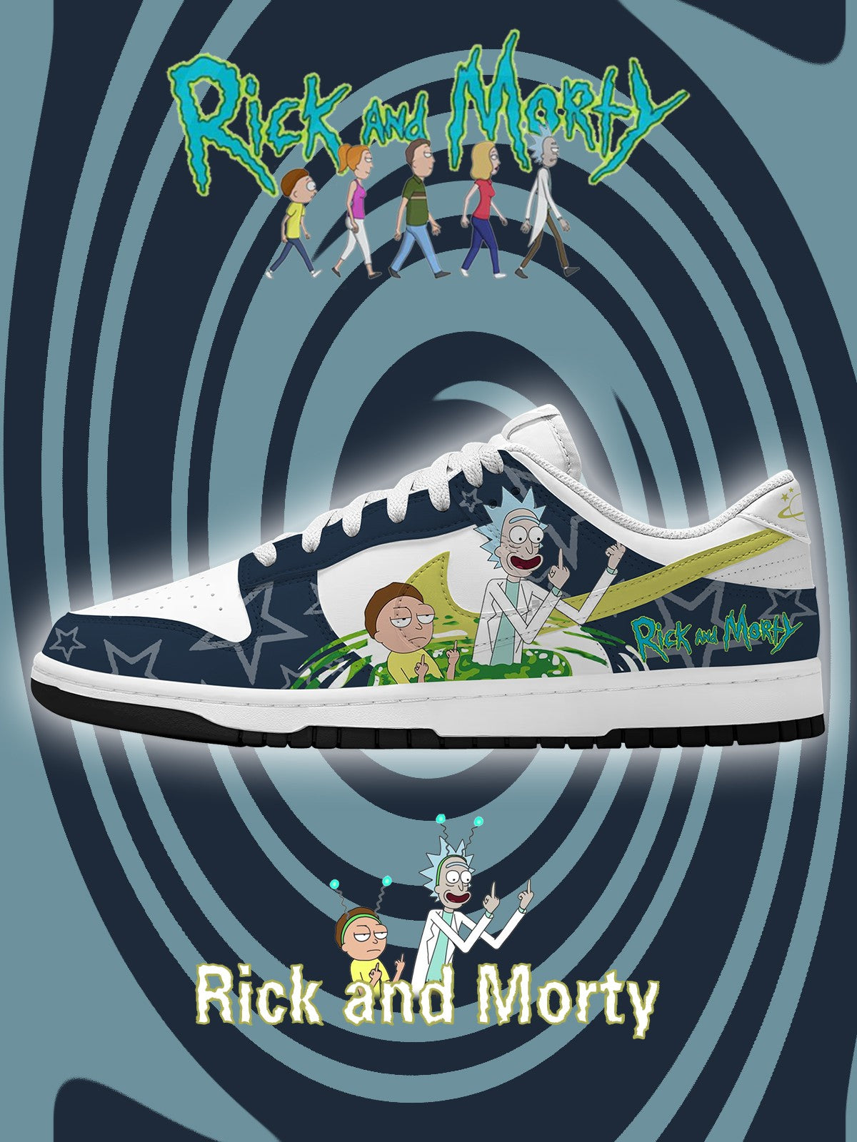 R and M V.2 Custom Court-Low Sneakers