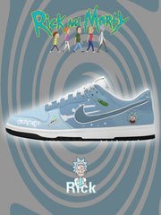 Rick Sanchez V.2 Custom Court-Low Sneakers