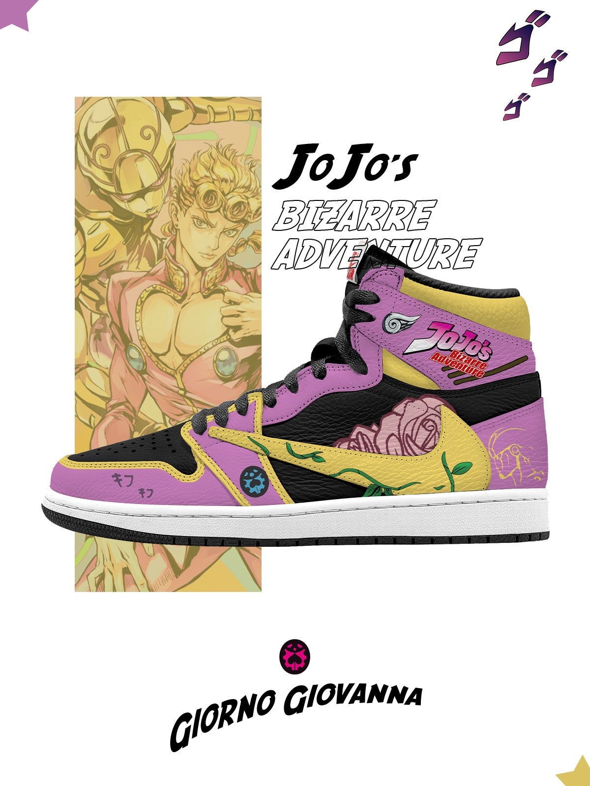 Giorno Giovanna V.1 Custom TS High Sneakers