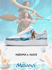 Moana and Maui V.2 Custom Air-Style Sneakers