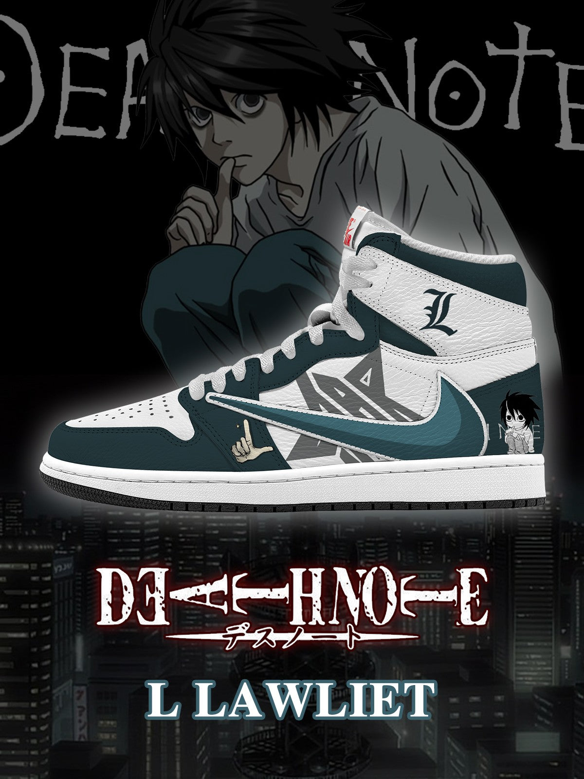 L Lawliet V.1 Custom TS High Sneakers
