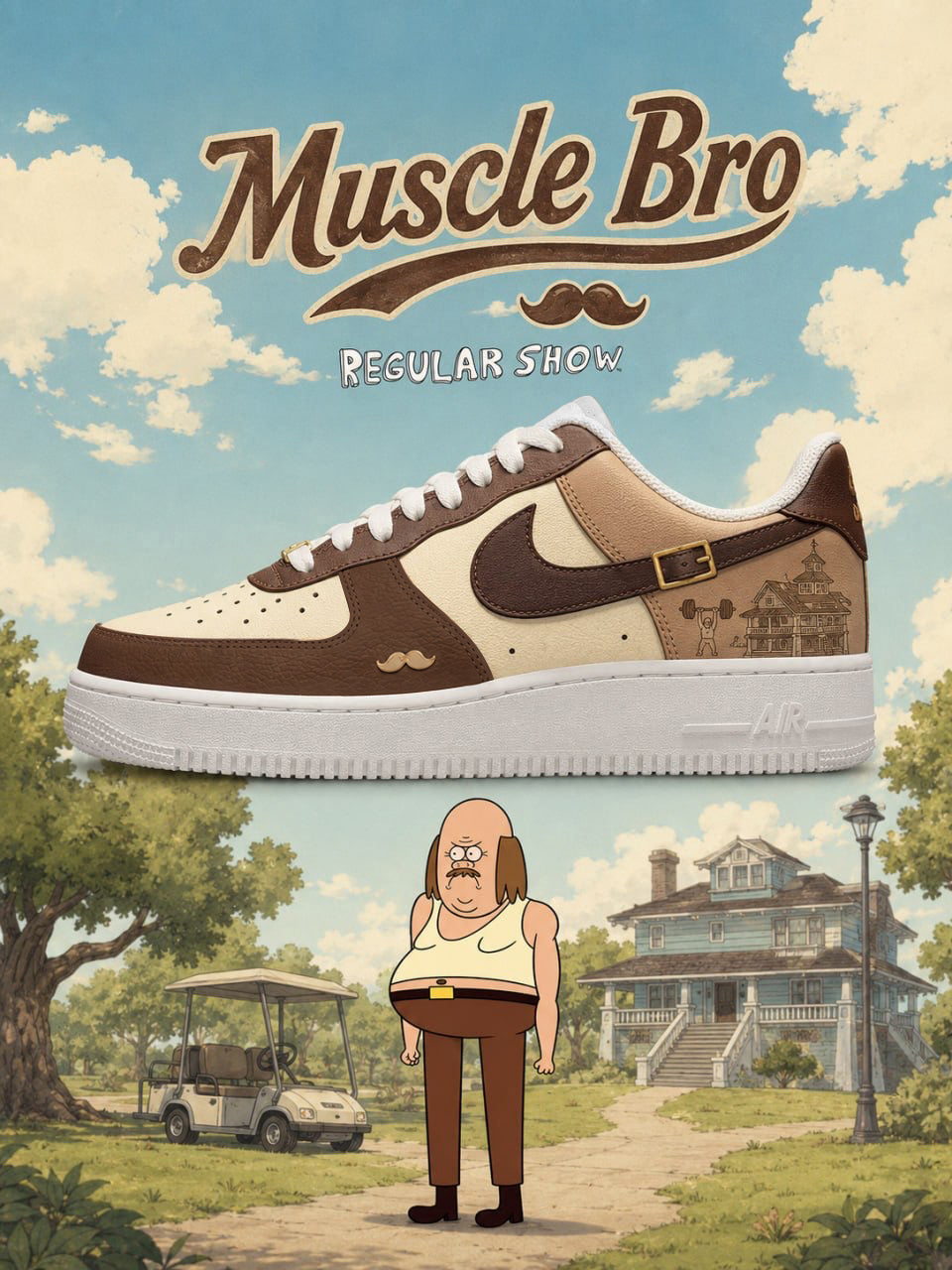 Muscle Bro V.1 Custom Air-Style Sneakers