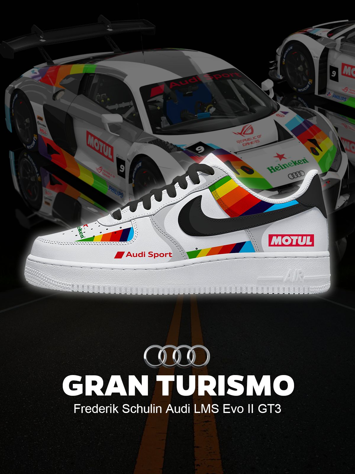 Frederik Schulin LMS Evo II GT3 Custom Sneakers