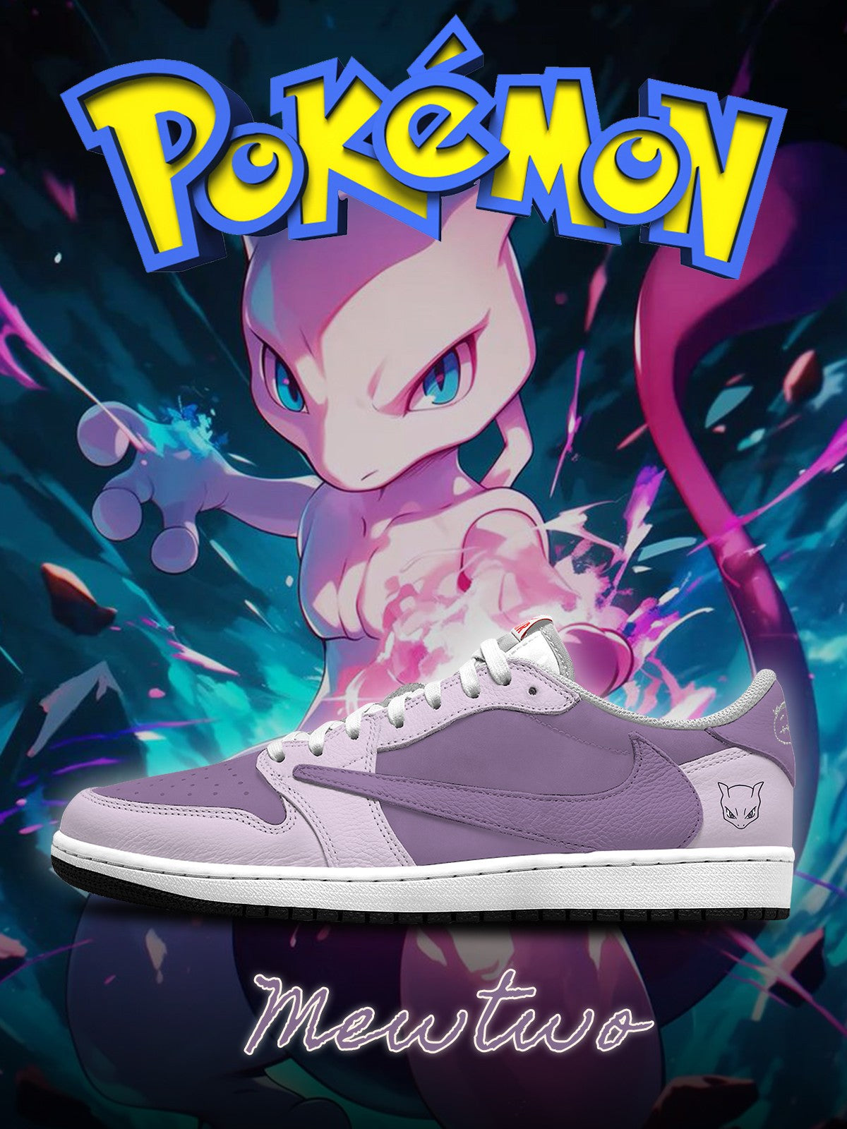 Mewtwo V.1 Custom TS Low Sneakers