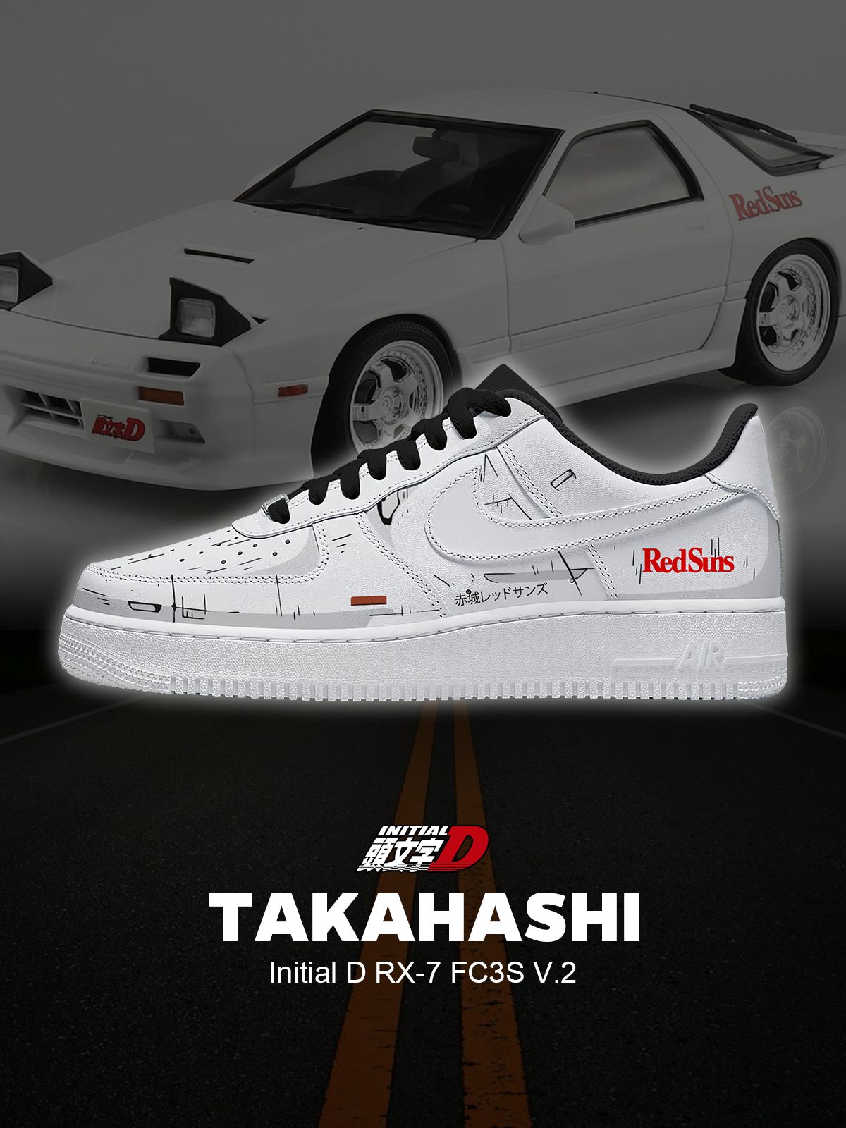 Keisuke RX-7 FC3S V.2 Custom Sneakers