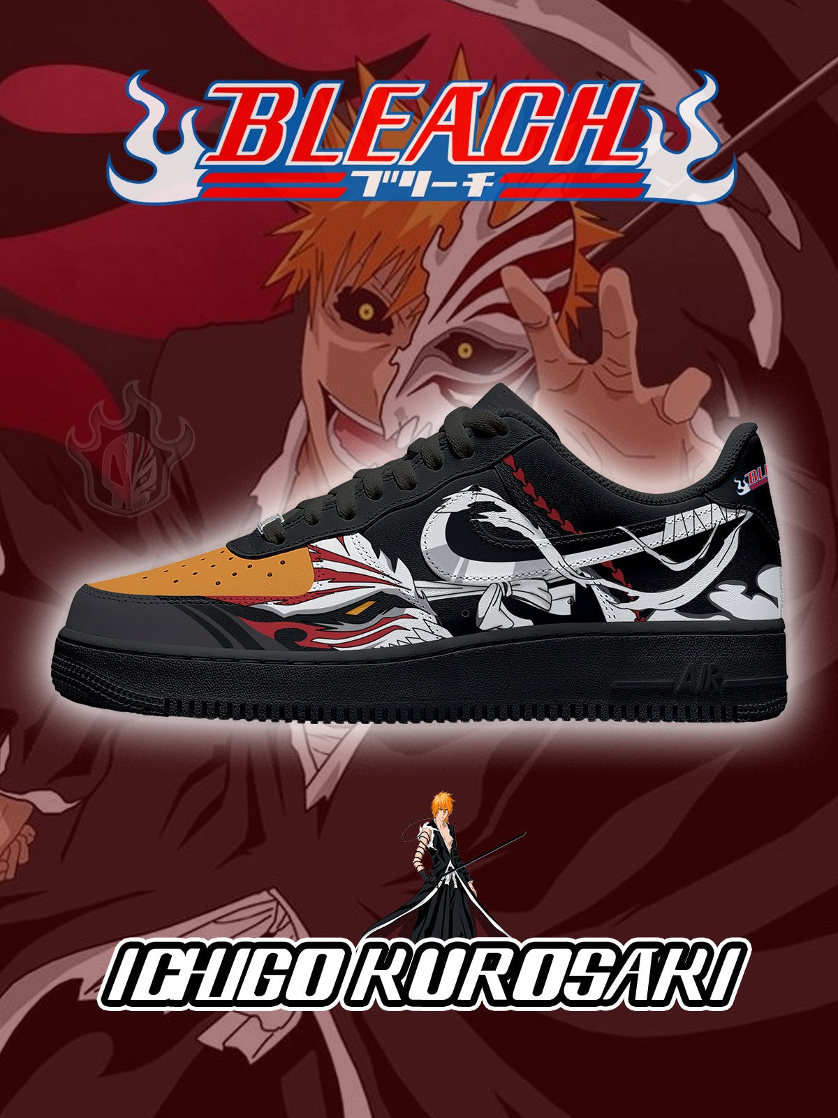 Zapatillas personalizadas Ichigo Kurosaki V.2