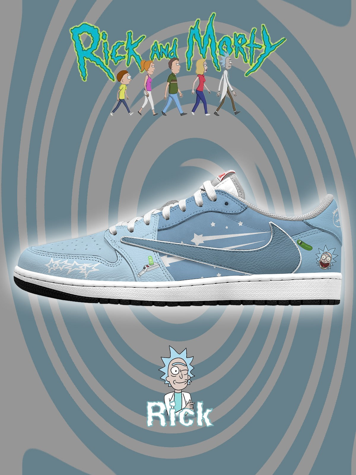 Rick Sanchez V.2 Custom TS Low Sneakers