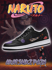 Akatsuki Pain V.2 Custom Low-Top Court Sneakers