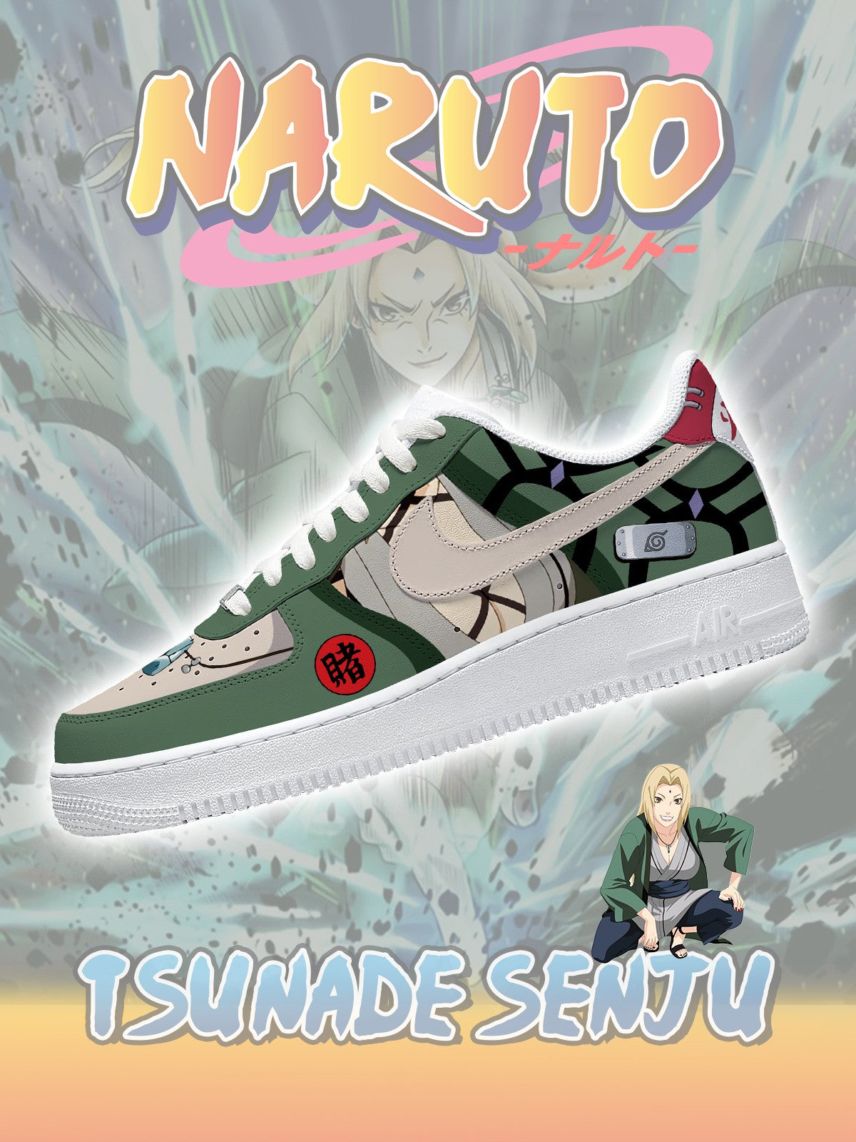 Zapatillas personalizadas Tsunade Senju del quinto Hokage