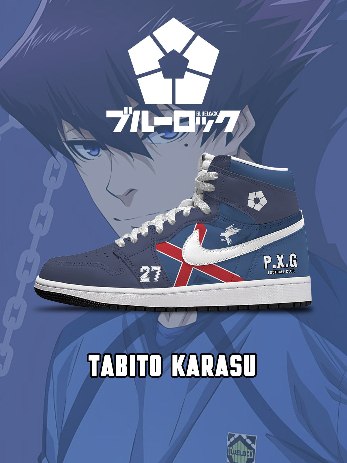 Tabito Karasu V.2 Custom High-Top Sneakers
