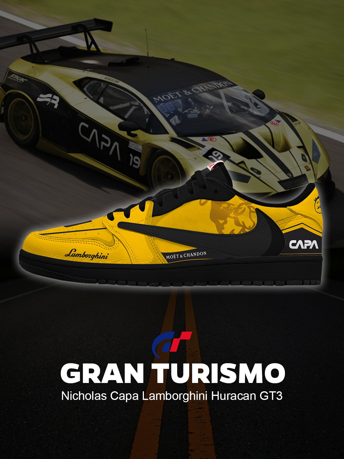 Nicholas Capa Huracan GT3 V.1 Custom TS Low Sneakers