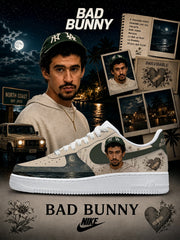 Bad Bunny V.1 Custom Air-Style Sneakers