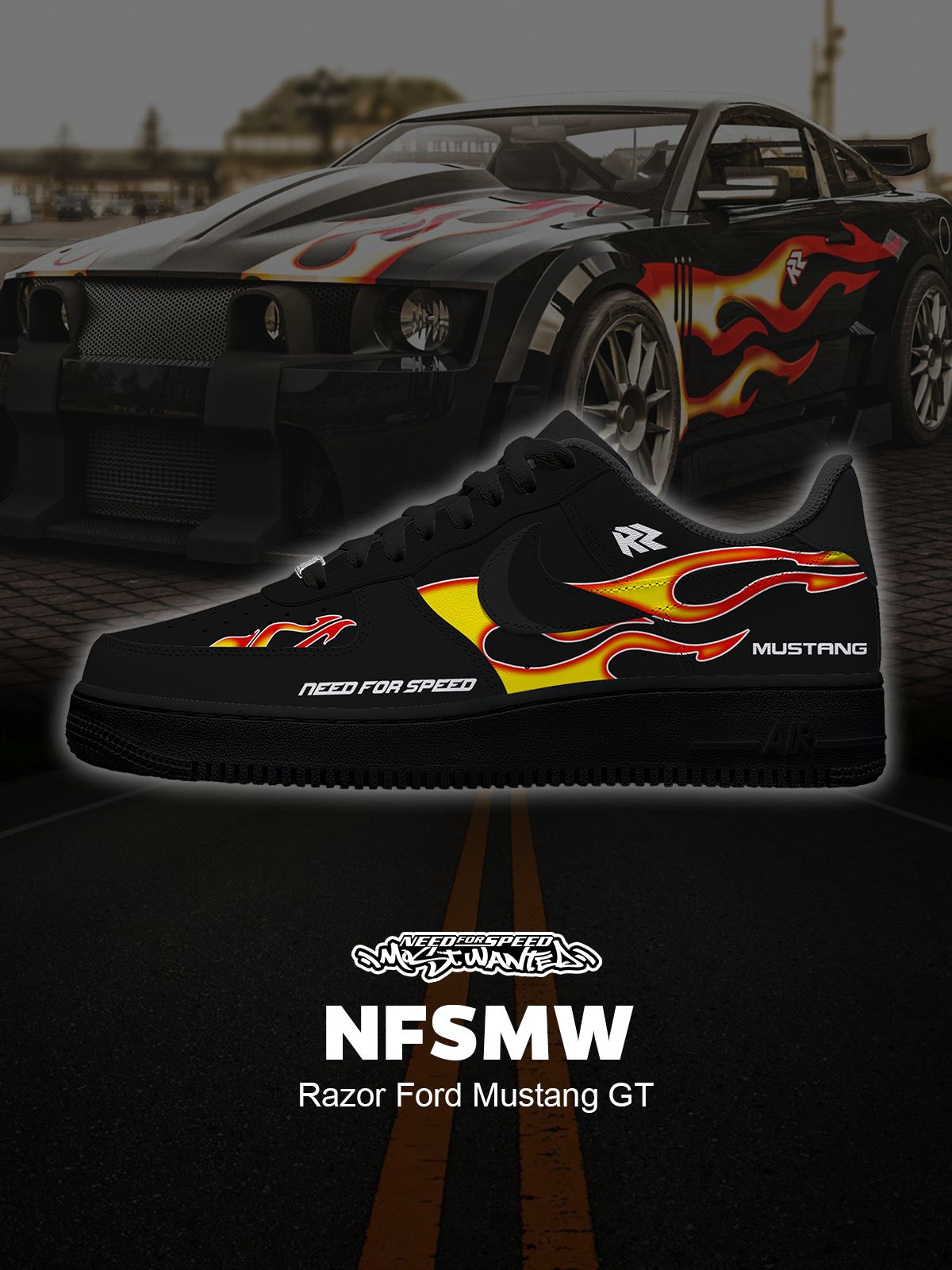 Zapatillas personalizadas Razor Mustang GT