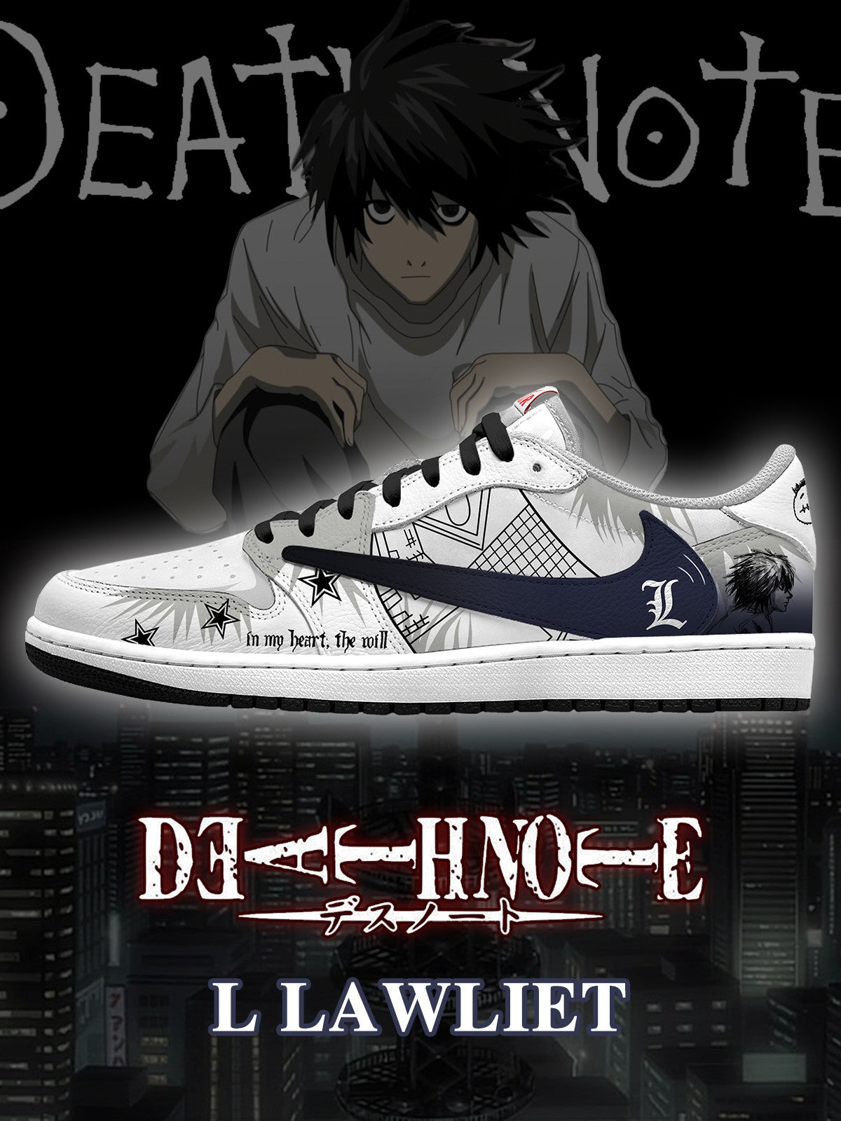 L Lawliet V.3 Custom TS Low Sneakers