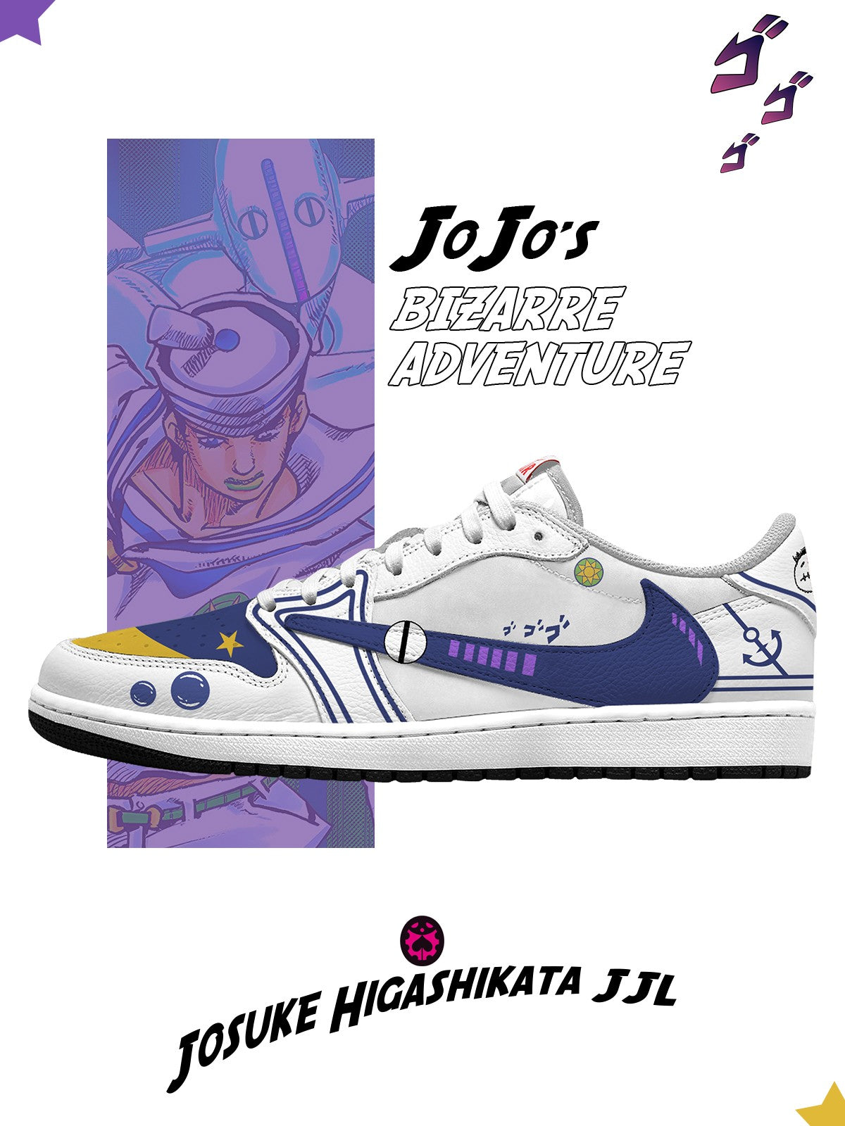Josuke Higashikata JJL V.1 Zapatillas bajas TS personalizadas