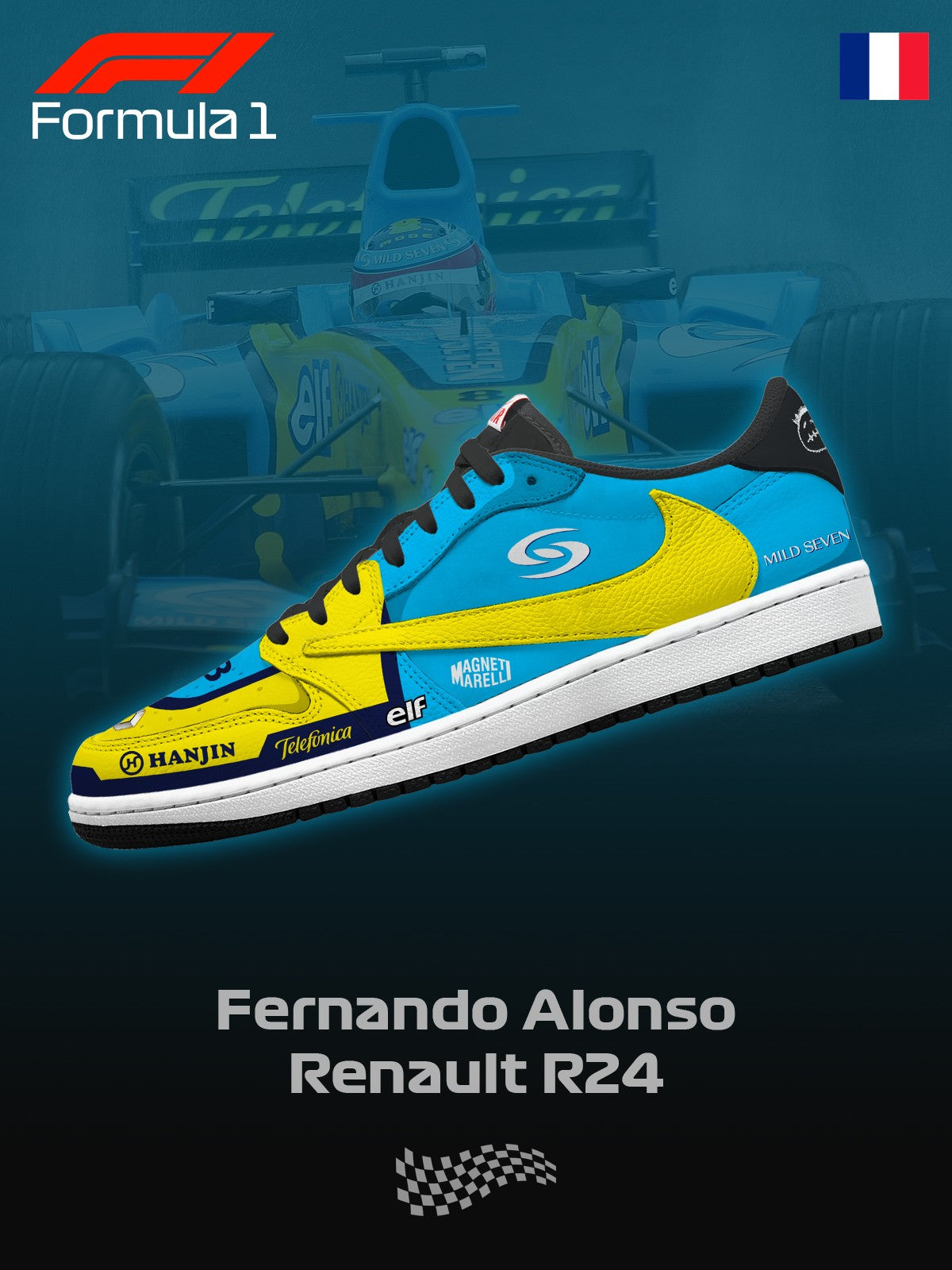 Zapatillas bajas personalizadas Renault R24 V.1 TS