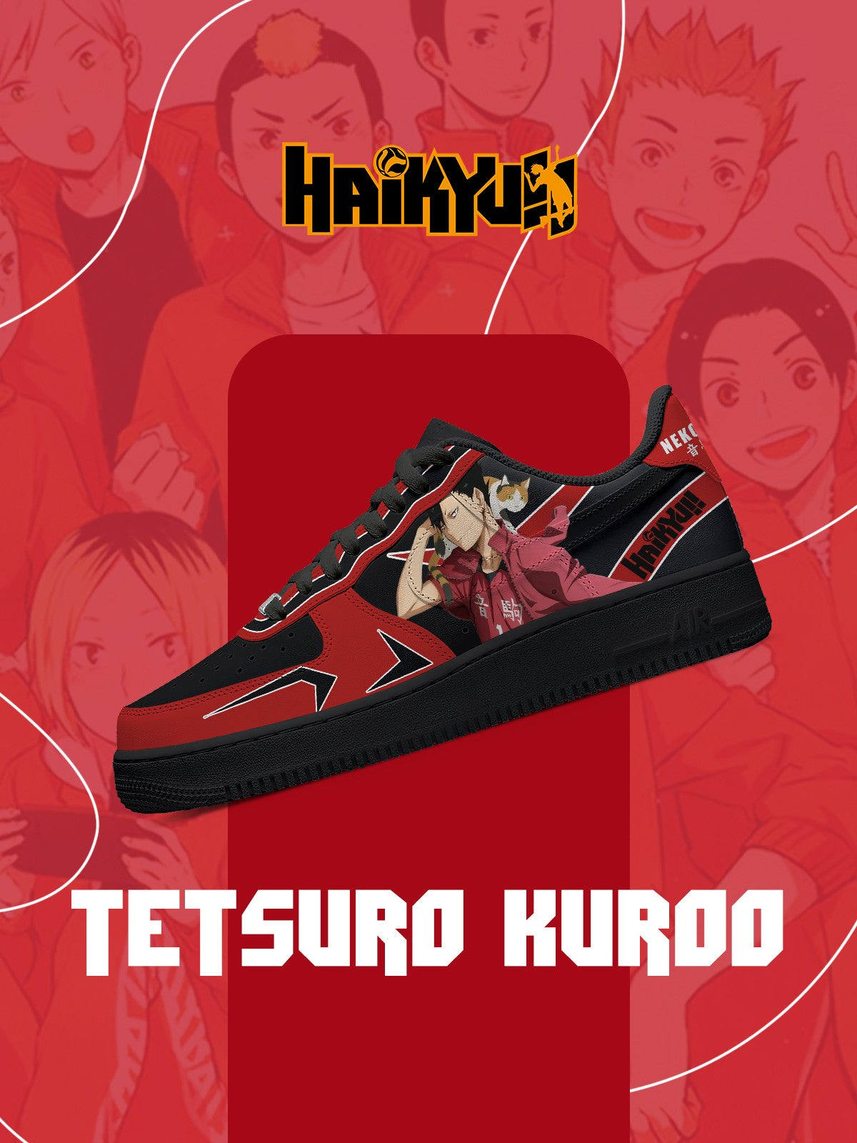 Tetsuro Kuroo V.1 Custom Sneakers
