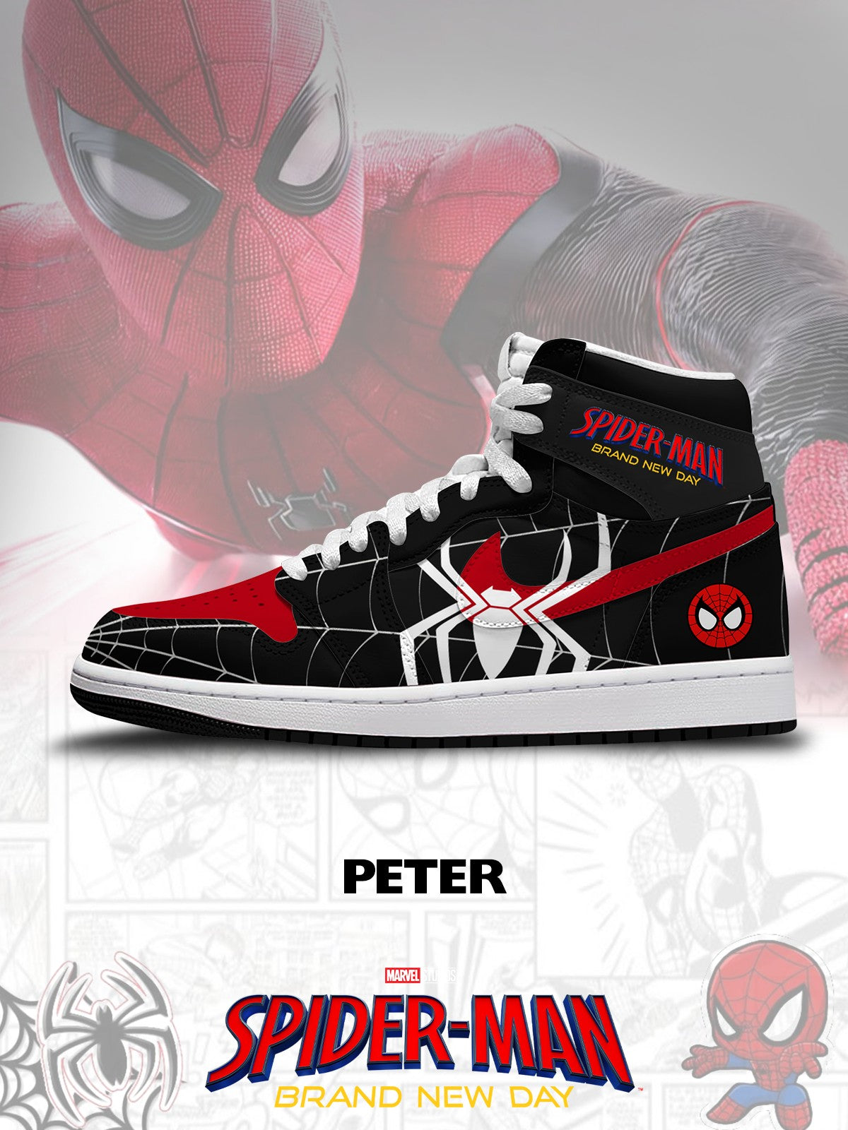 Peter V.3 Custom High-Top Sneakers