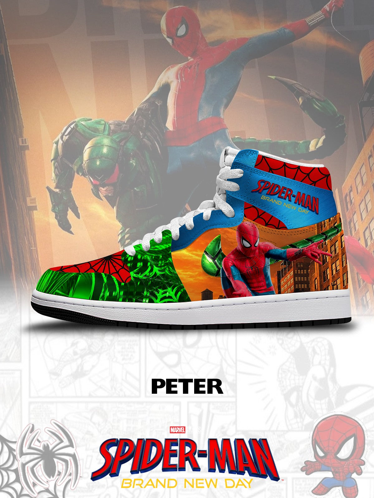 Peter V.7 Custom High-Top Sneakers