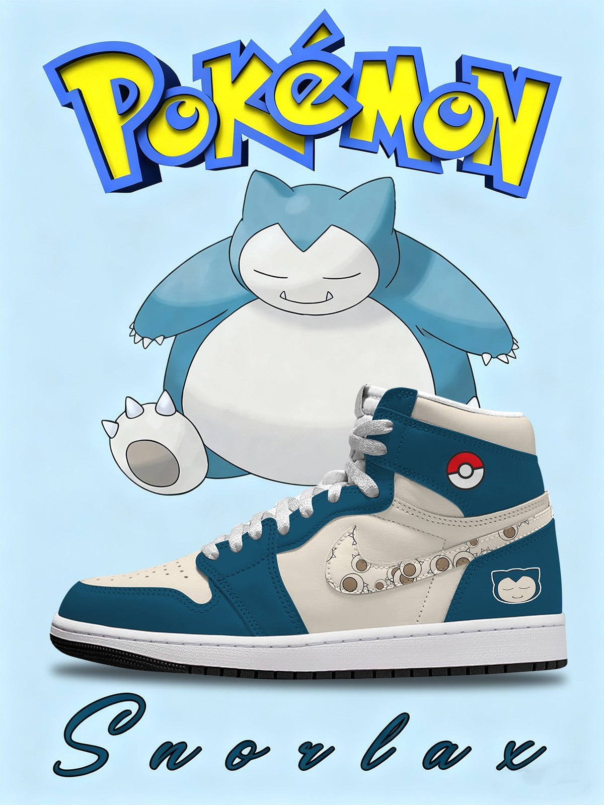 Zapatillas altas personalizadas Snorlax V.1