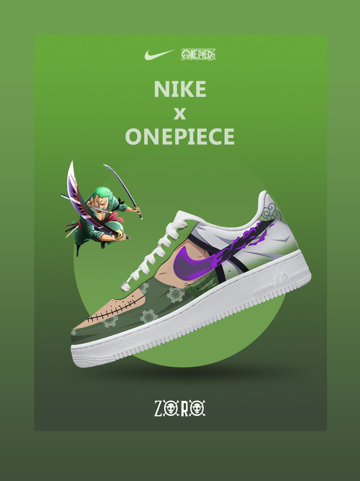 Zapatillas personalizadas Roronoa Zoro V.3