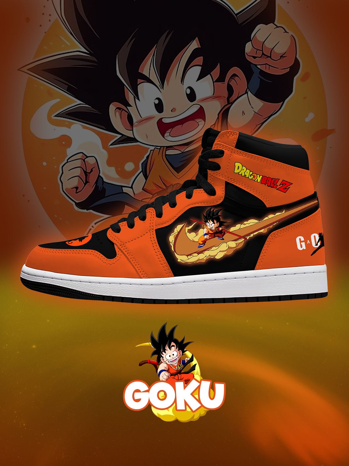 Zapatillas altas personalizadas de Son Goku V.4