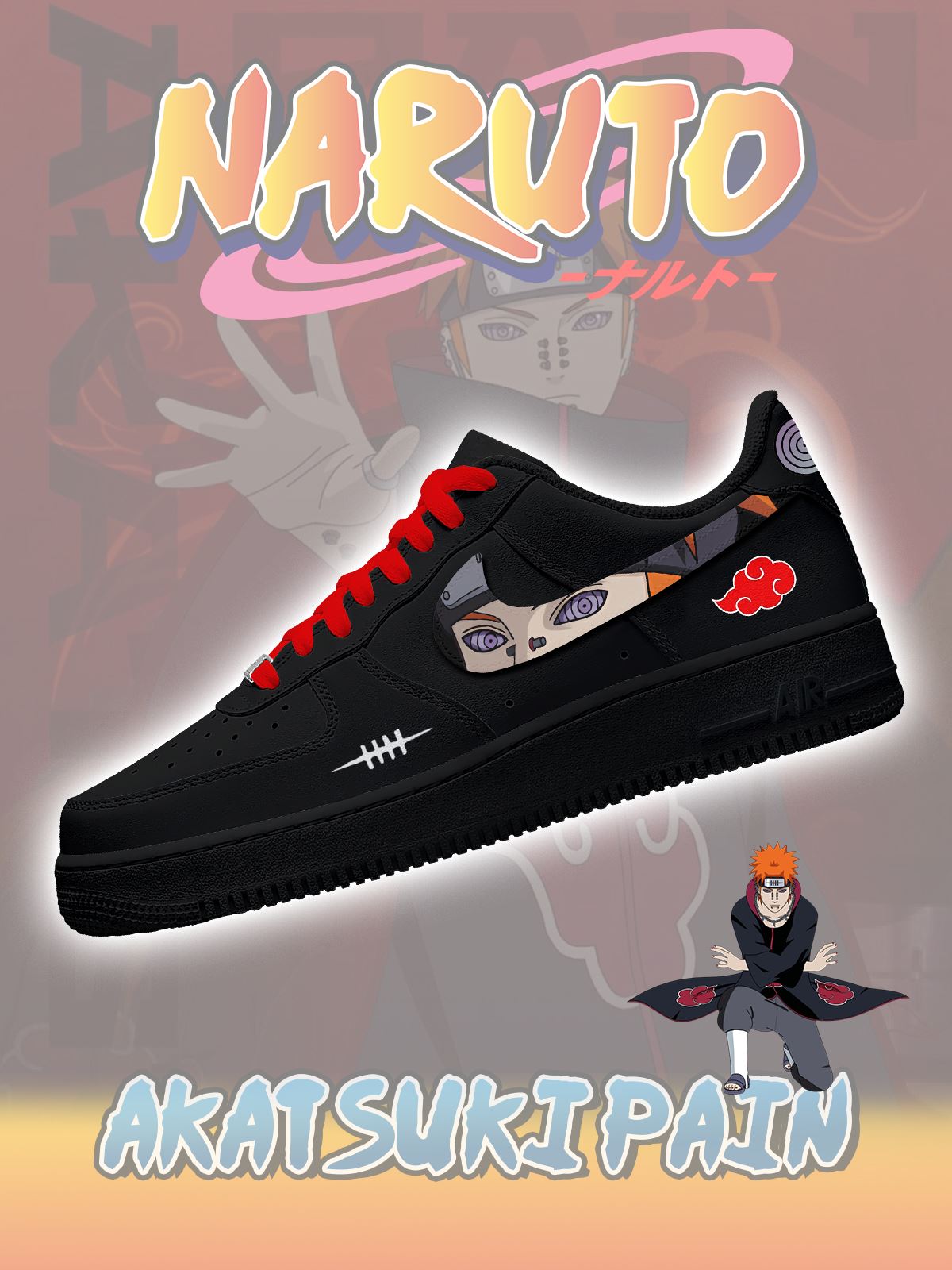 Zapatillas personalizadas Akatsuki Pain No.2
