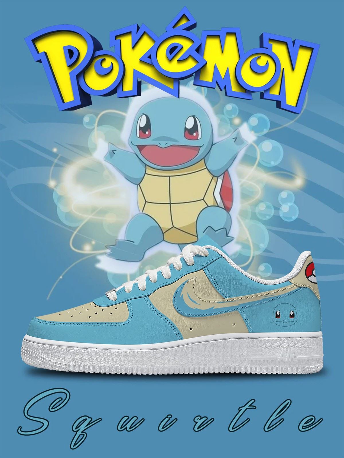 Zapatillas personalizadas Squirtle n.° 0007