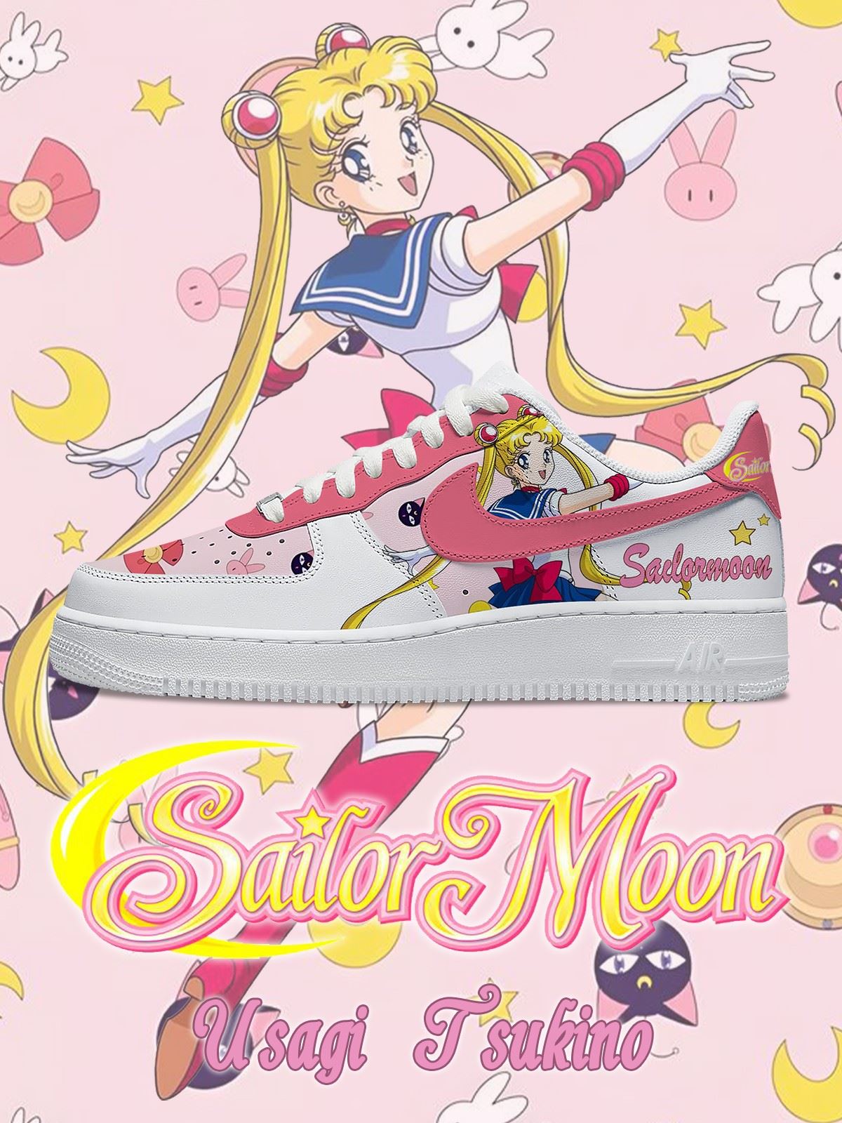 Usagi Tsukino V.2 Custom Sneakers