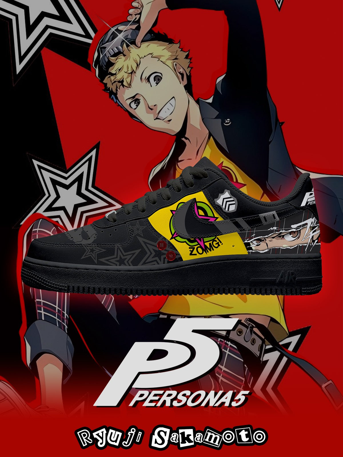 Ryuji Sakamoto V.1 Custom Sneakers