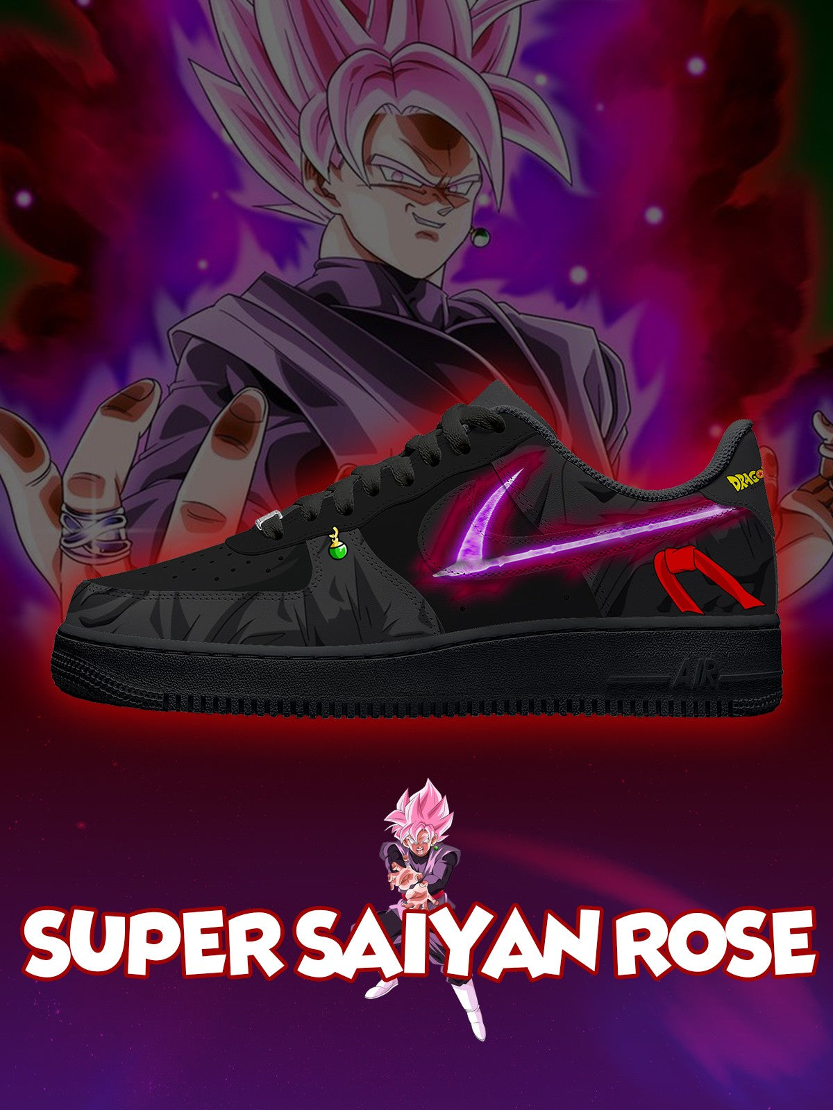 Zapatillas personalizadas Super Saiyan Rose V.1