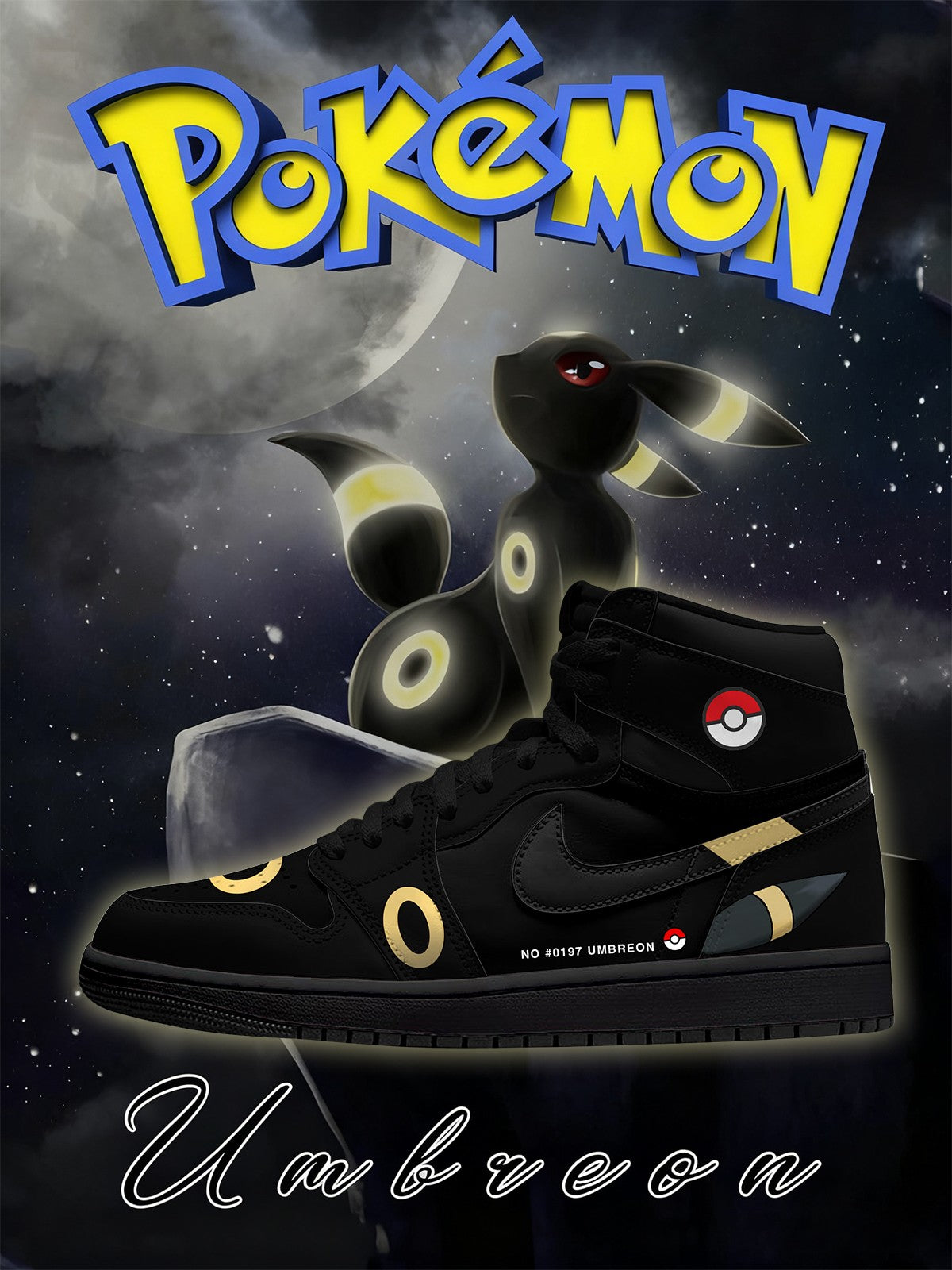 Umbreon V.1 Custom High-Top Sneakers