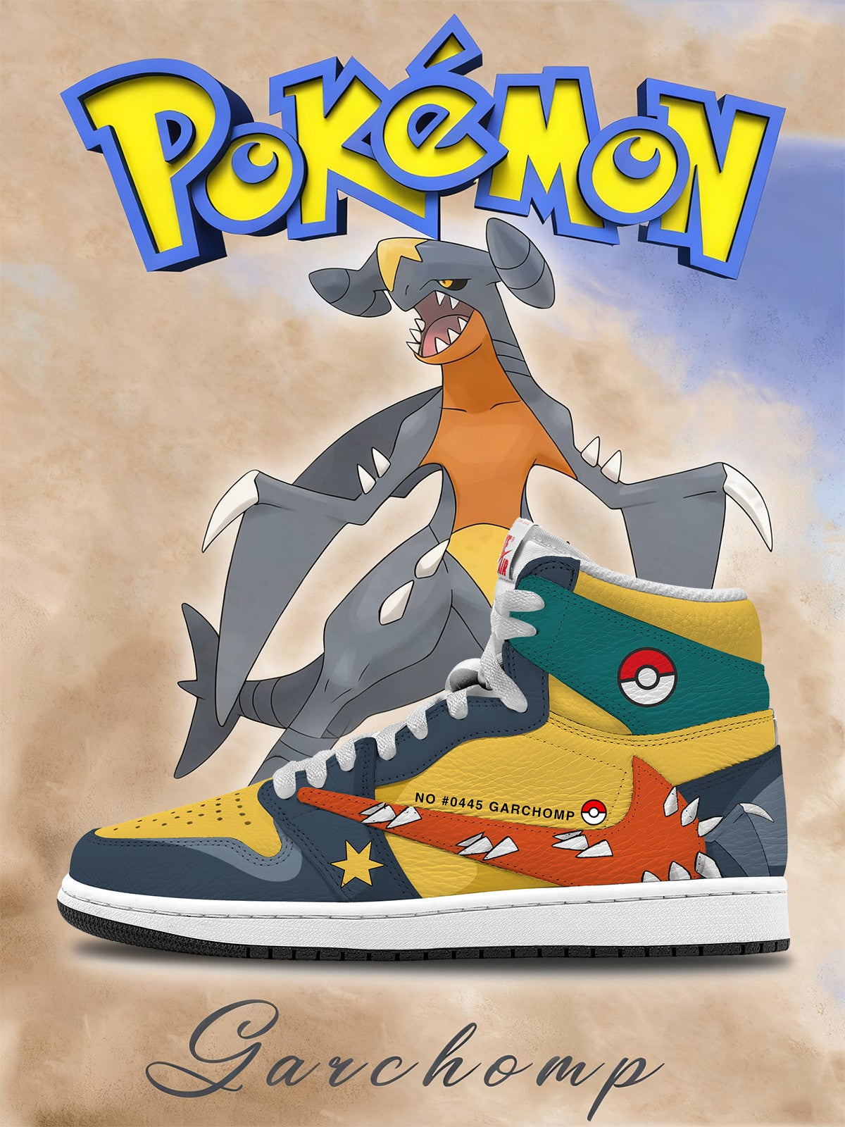 Garchomp V.1 Custom TS High Sneakers