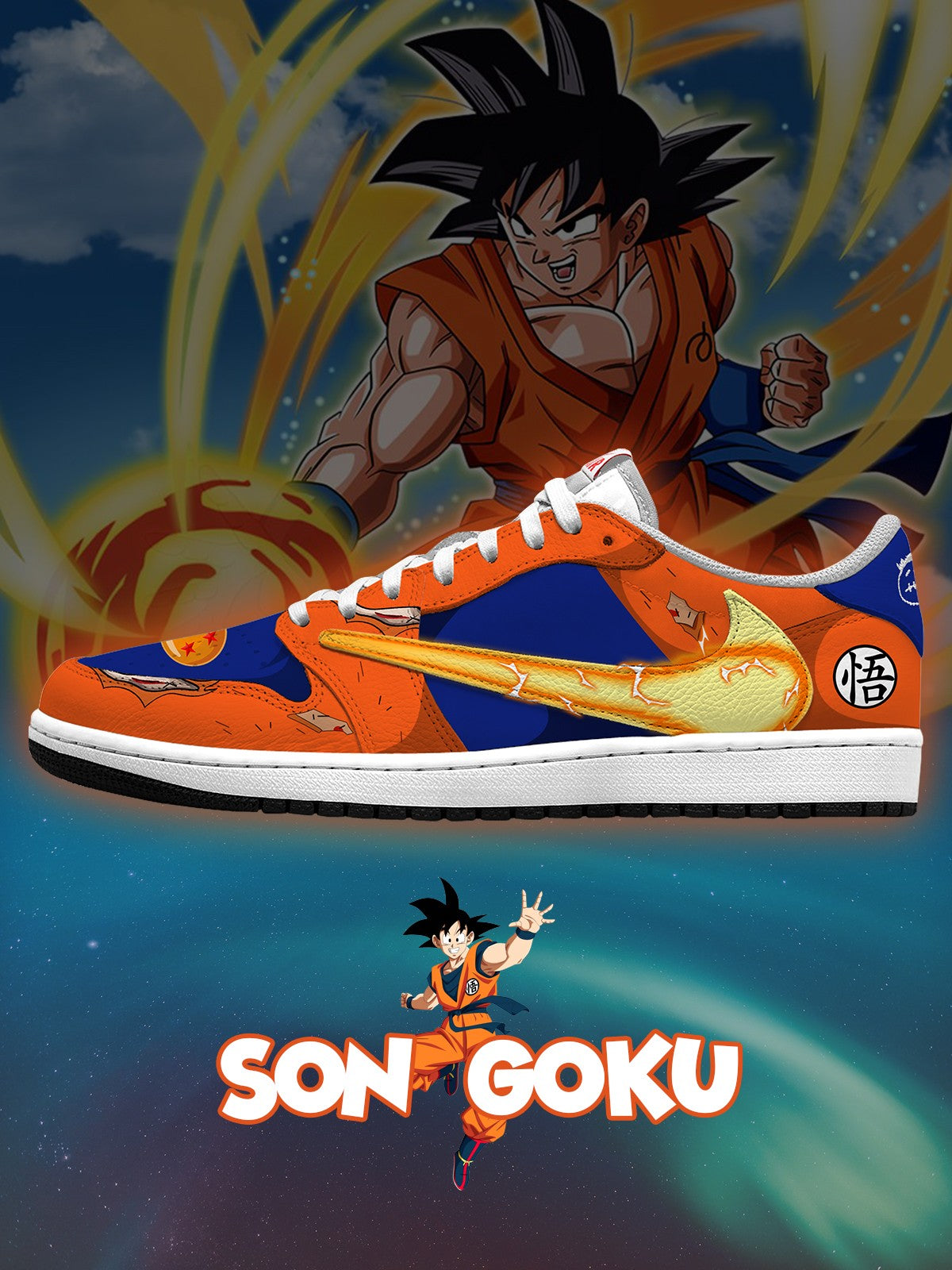 Zapatillas bajas personalizadas Son Goku V.3 TS