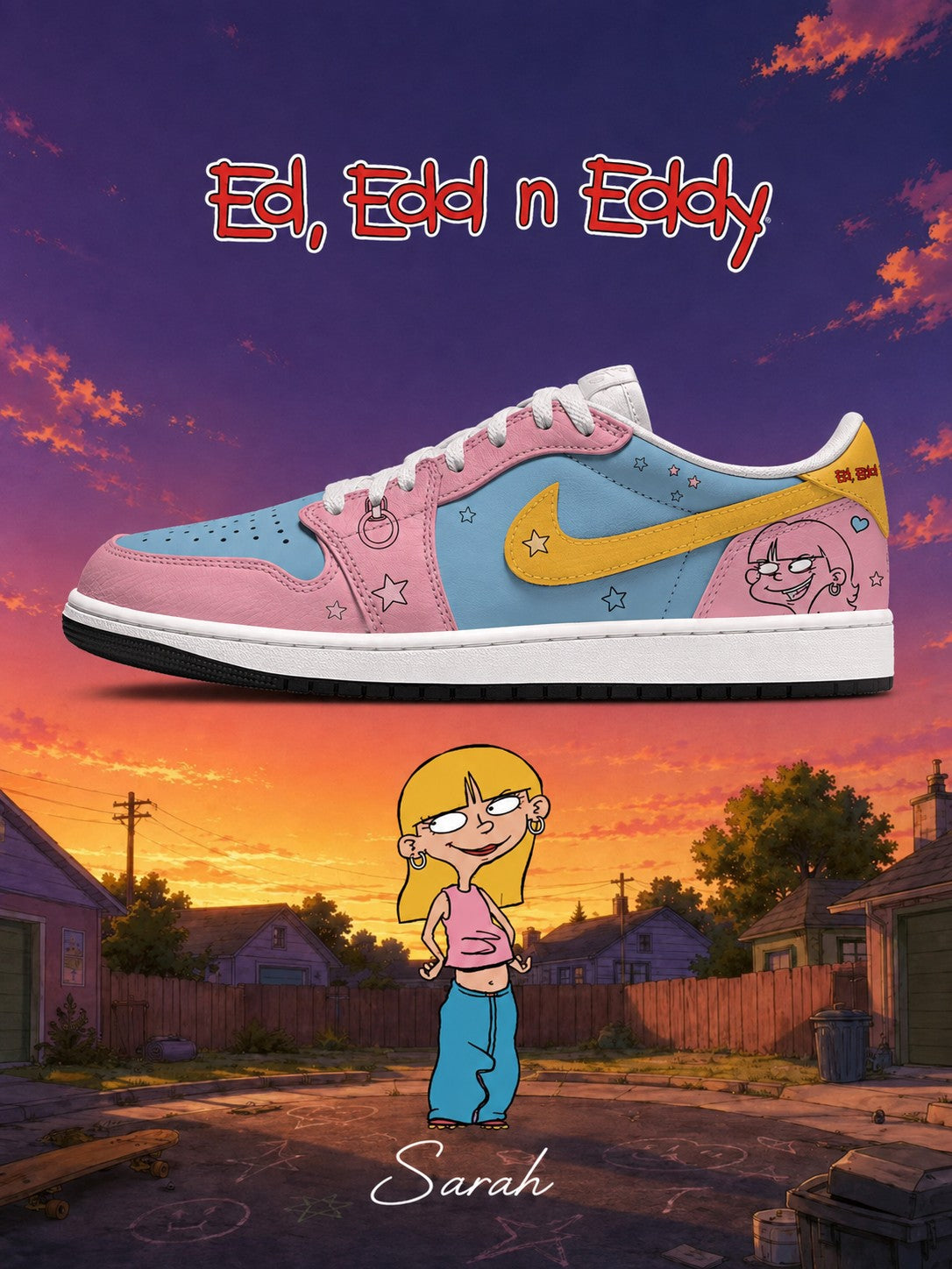 Sarah V.2 Custom Low-Top Court Sneakers