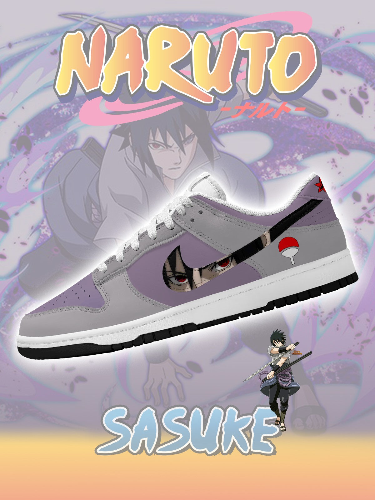 Zapatillas bajas personalizadas Sasuke V.1