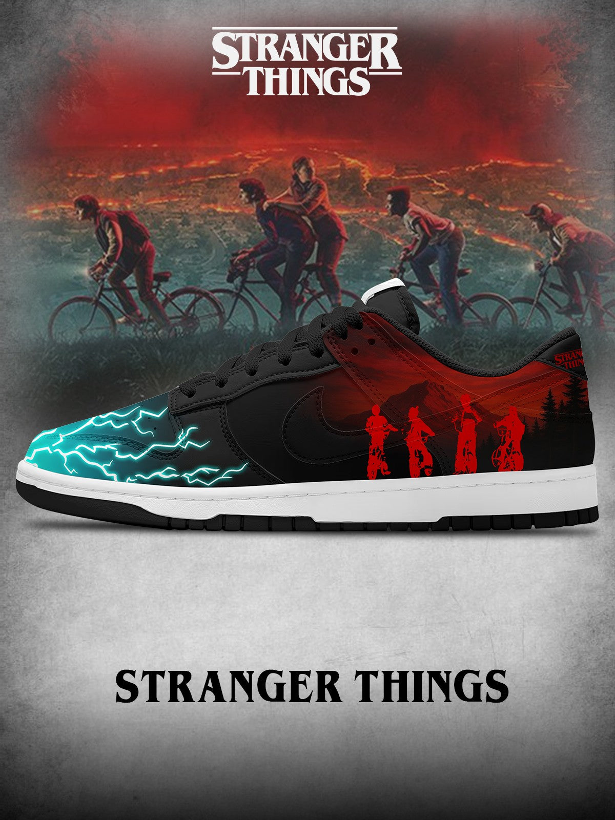 The Upside Down V.1 Custom SB-Style Sneakers