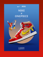 Zapatillas altas personalizadas Monkey D. Luffy V.7