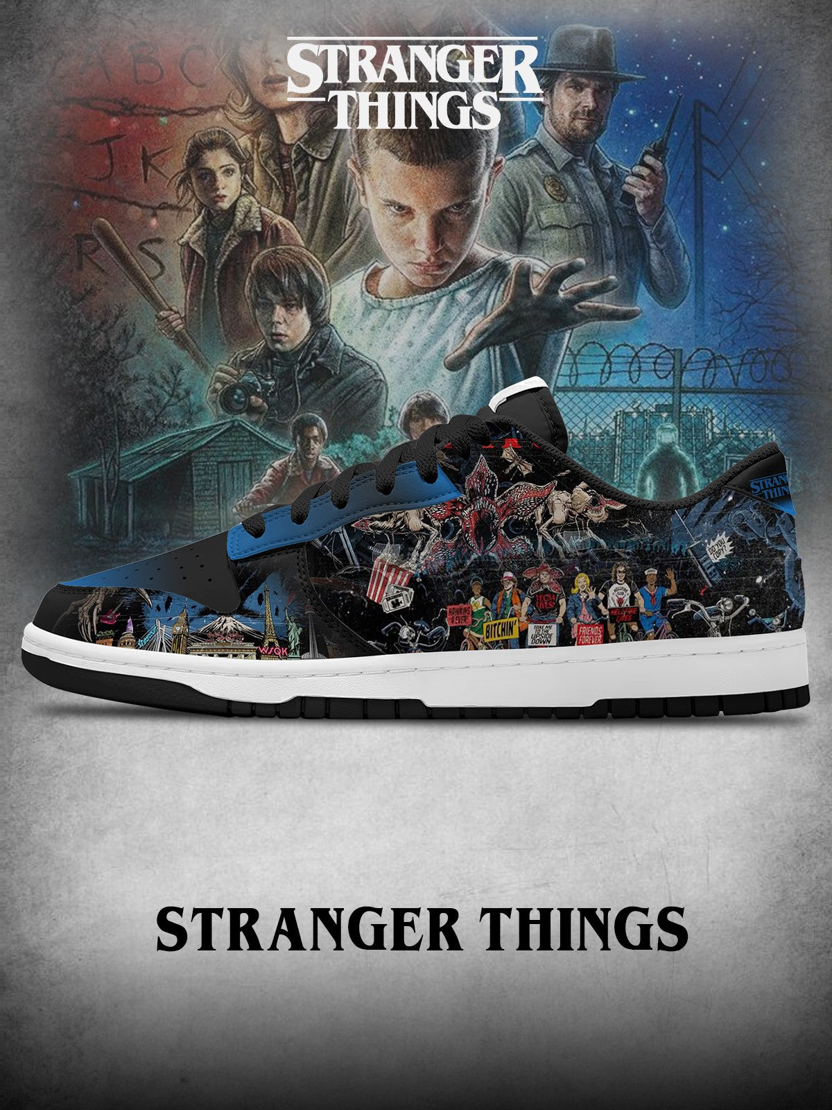 The Upside Down V.2 Custom SB-Style Sneakers