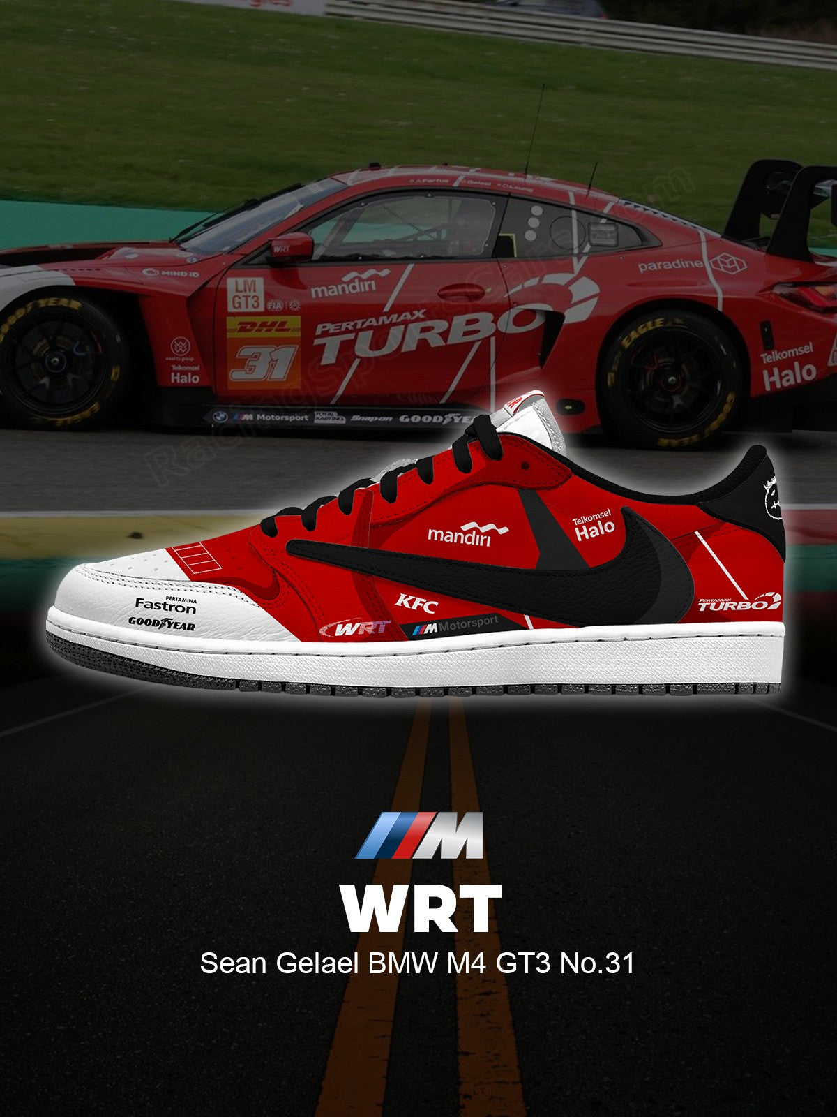 Zapatillas bajas WRT Sean Gelael M4 GT3 No.31 V.1 Custom TS