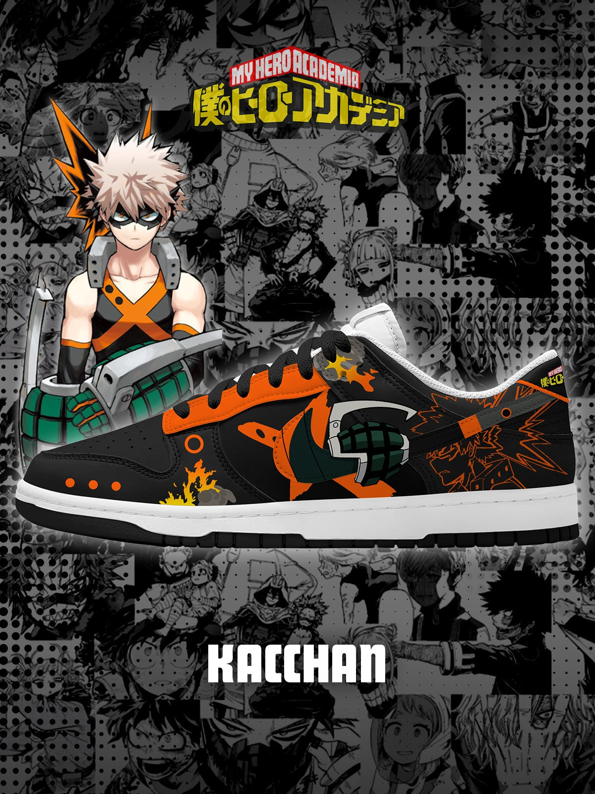 Zapatillas bajas personalizadas Kacchan V.1