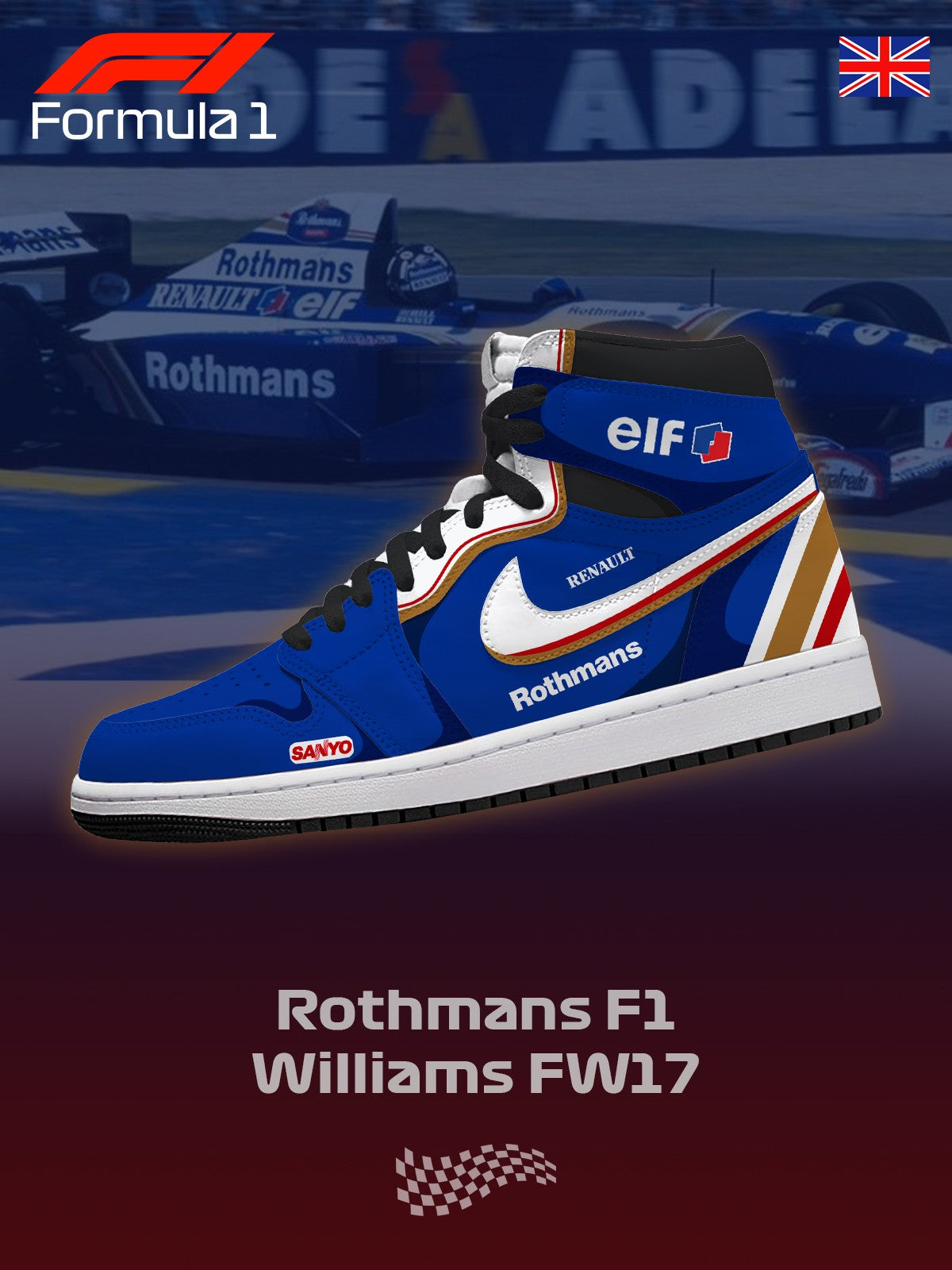 Zapatillas altas personalizadas Williams F.1 V.1 FW17